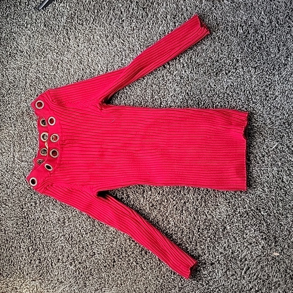 Bellini Red Sweater Size Small Formal Woman's Long Sleeve
